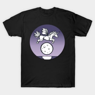 Moonglow Unicorn — Inktober Unicorn illustration series T-Shirt